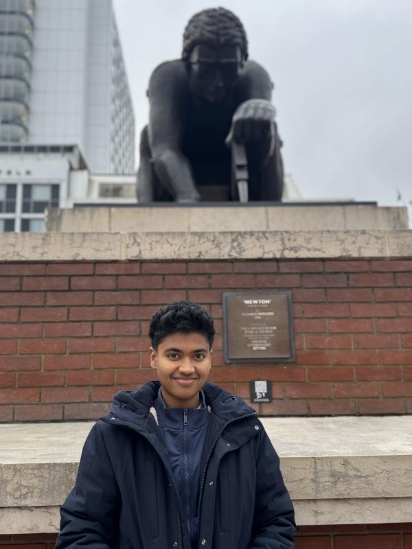 In front of the British Library