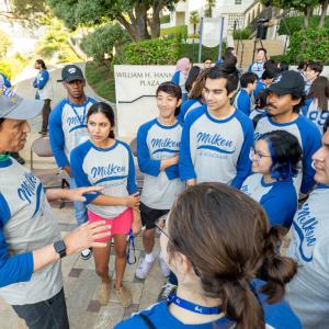 Mike Milken talking to Scholars