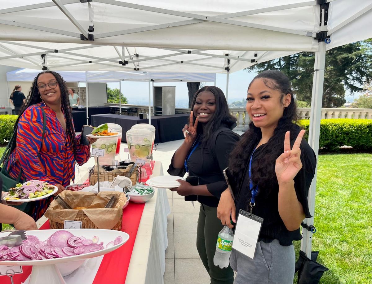 Scholars at BBQ Lunch